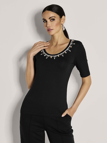 T-shirt MADELEINE en noir : devant