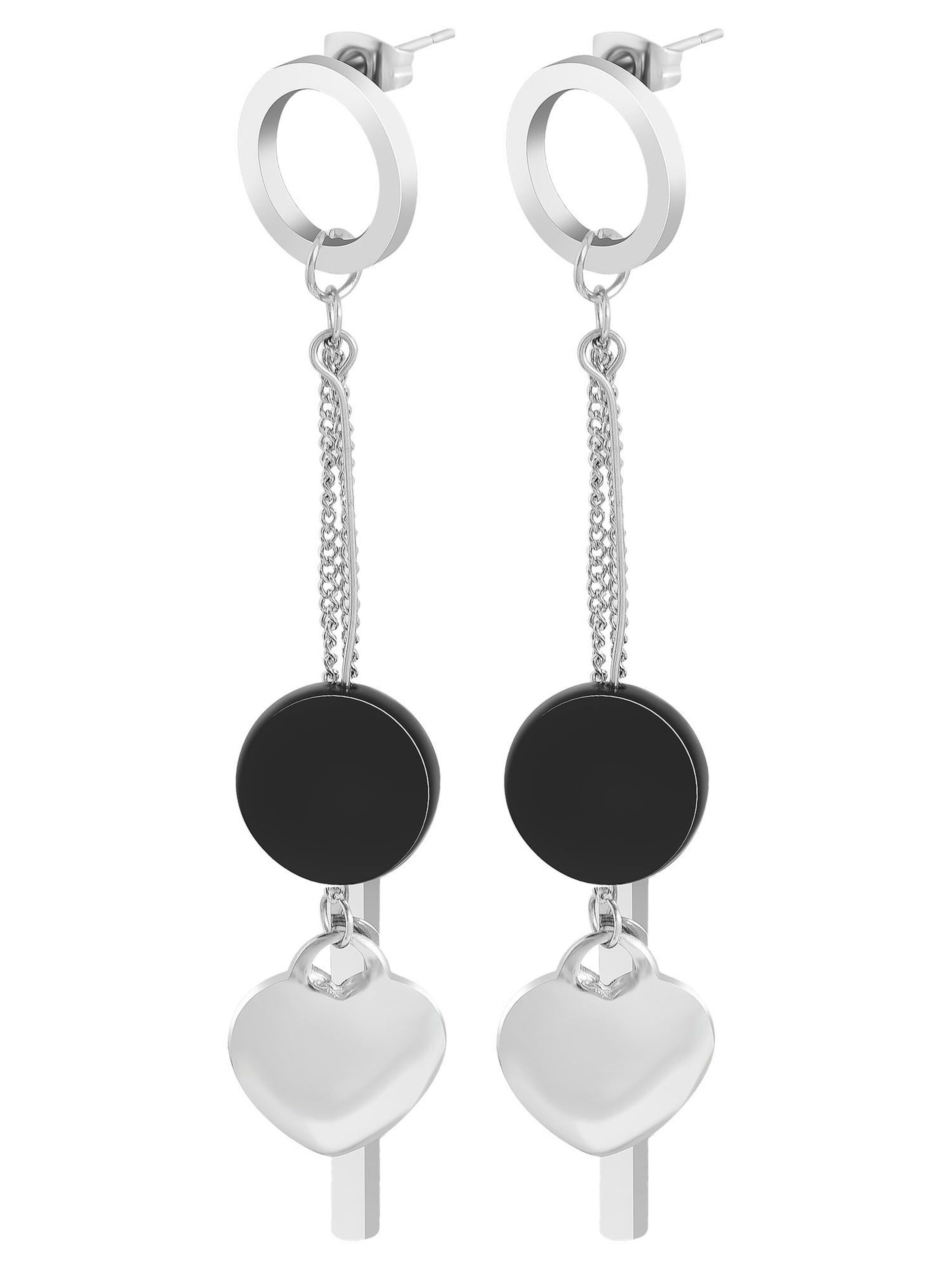 Akzent Earrings 'Bozena, langlebig' in Silver