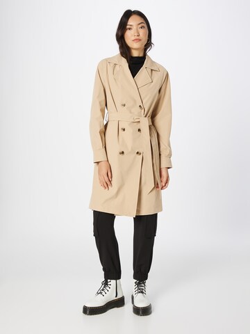 Manteau mi-saison VILA en beige : devant