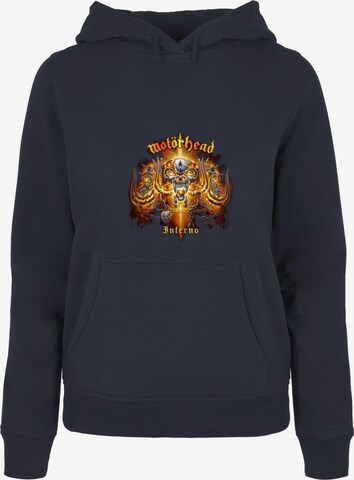 Merchcode Sweatshirt 'Motorhead - Inferno' in Blau: predná strana