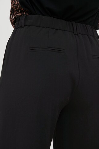 b.young Loose fit Trousers with creases 'DANTA' in Black