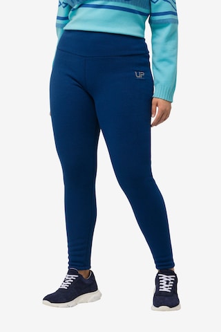 Ulla Popken Skinny Leggings in Blue: front