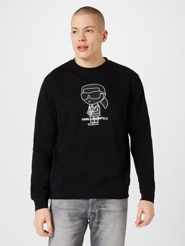 Karl Lagerfeld Sweatshirt in Schwarz: Vorderseite