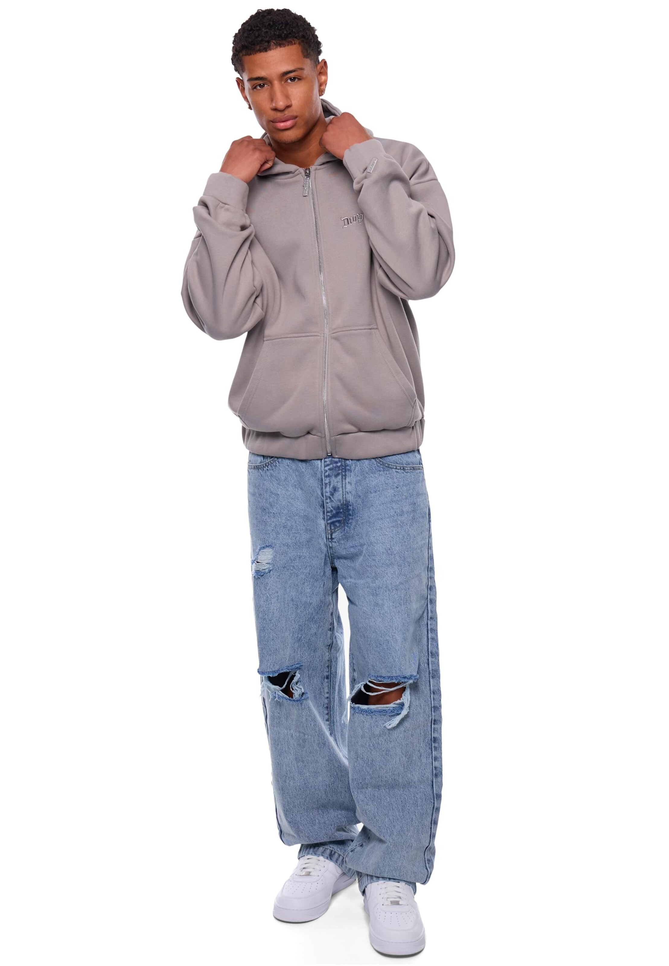 Dropsize Sweat jacket in Grey