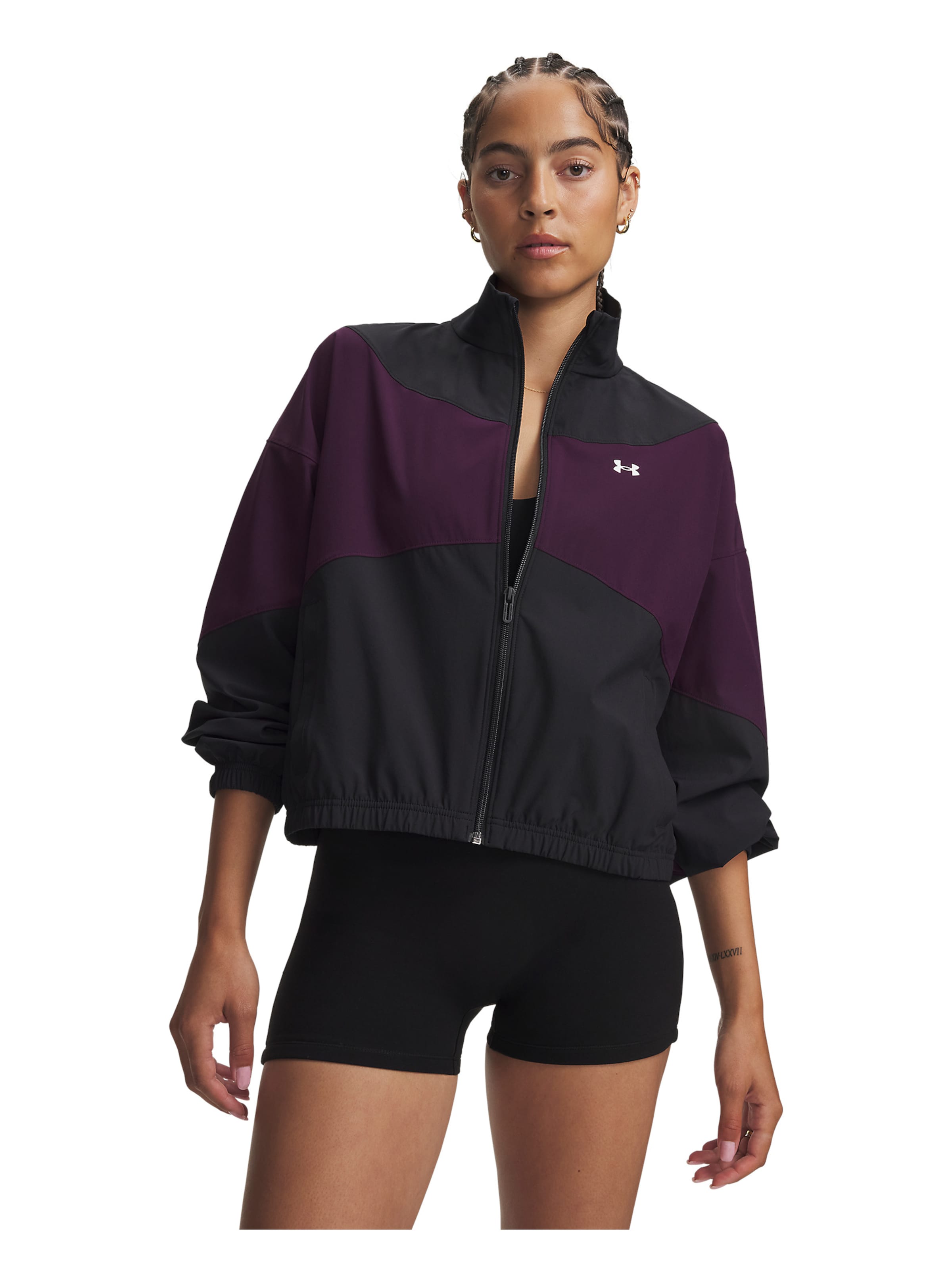 UNDER ARMOUR Athletic Jacket in Black: front