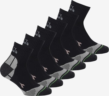 Diadora Athletic Socks in Black: front