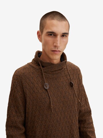 TOM TAILOR Sweater in Brown