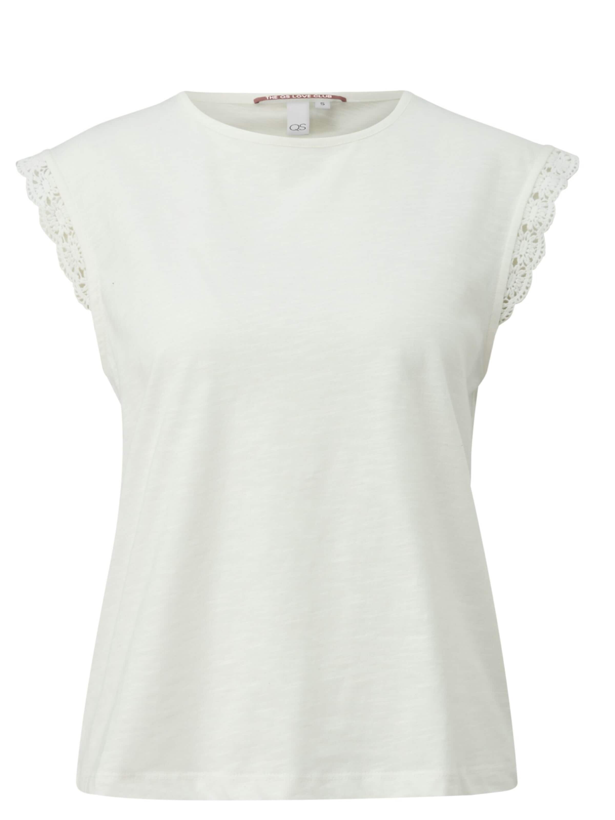 QS Shirt 'Q/S designed by - Dames t-shirt' in L in de kleur Zwart, Productweergave