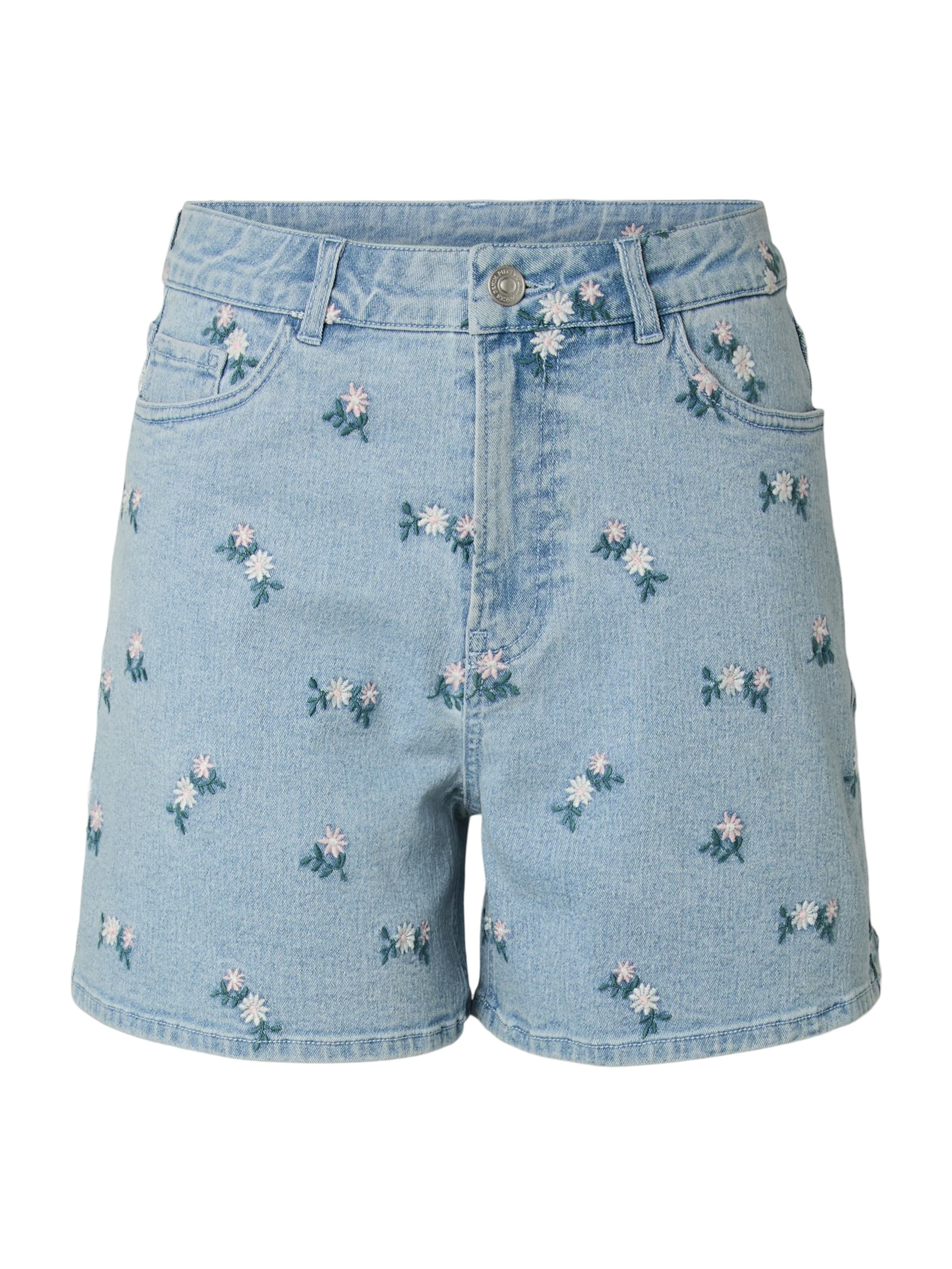 PIECES Regular Дънки 'PCFLORA' в синьо: отпред