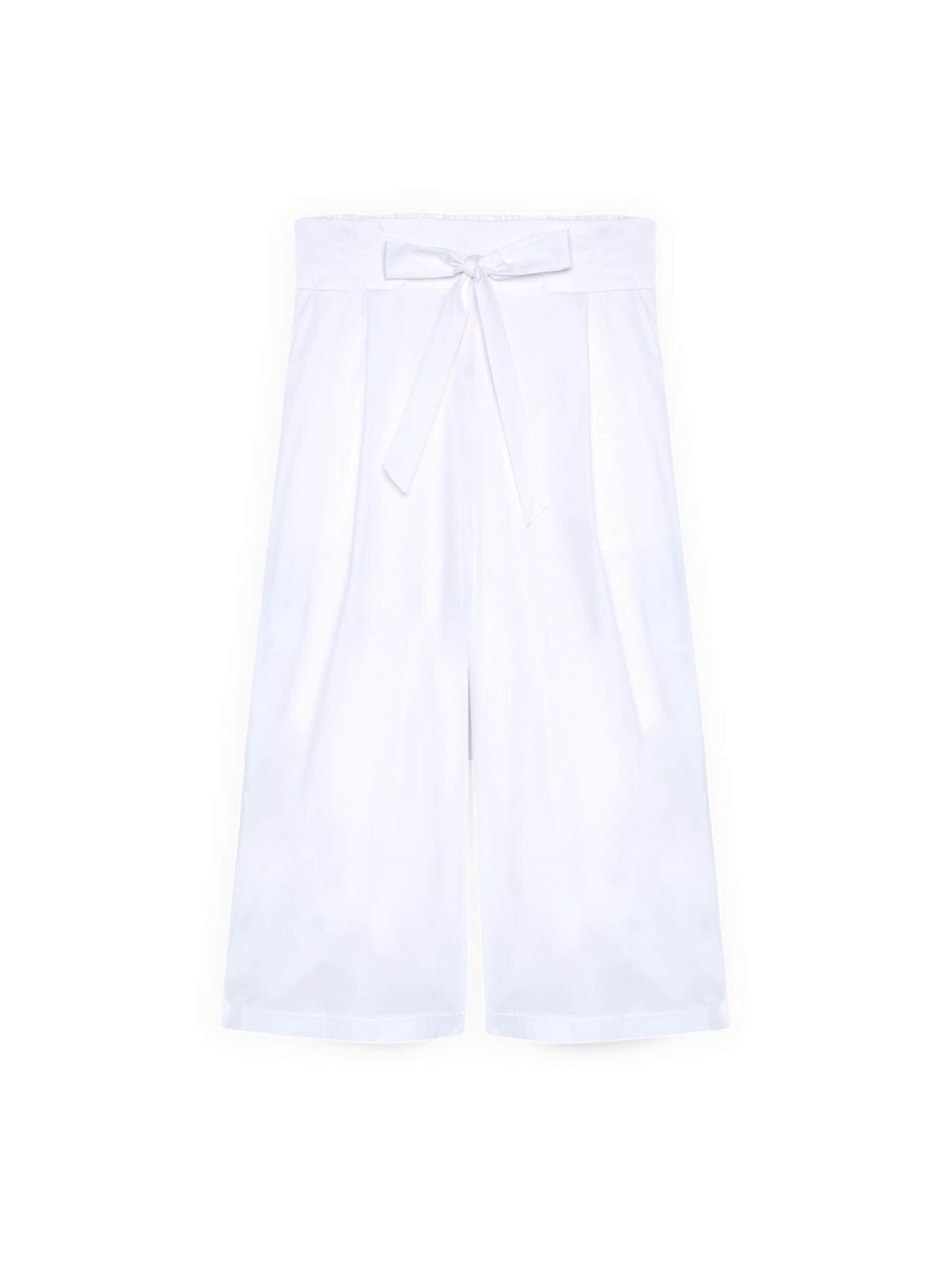 Wide leg Pantaloni di Fiorella Rubino in bianco: frontale