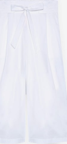 Wide leg Pantaloni di Fiorella Rubino in bianco: frontale
