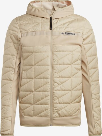 ADIDAS TERREX Outdoor jacket in Beige: front