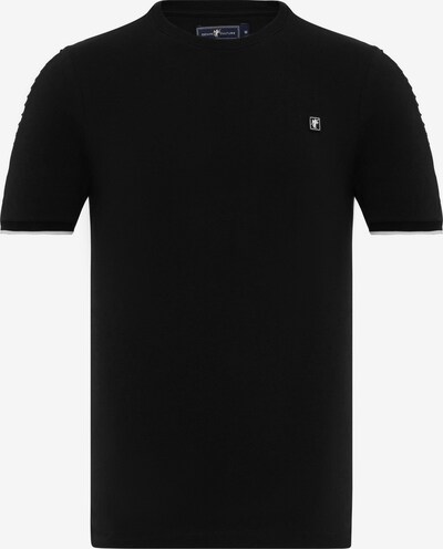 DENIM CULTURE Camiseta 'GRAHAM' en negro / blanco, Vista del producto