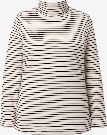T-shirt Ulla Popken en blanc : devant