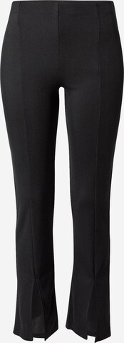 Warehouse Flared Leggings in Black: front