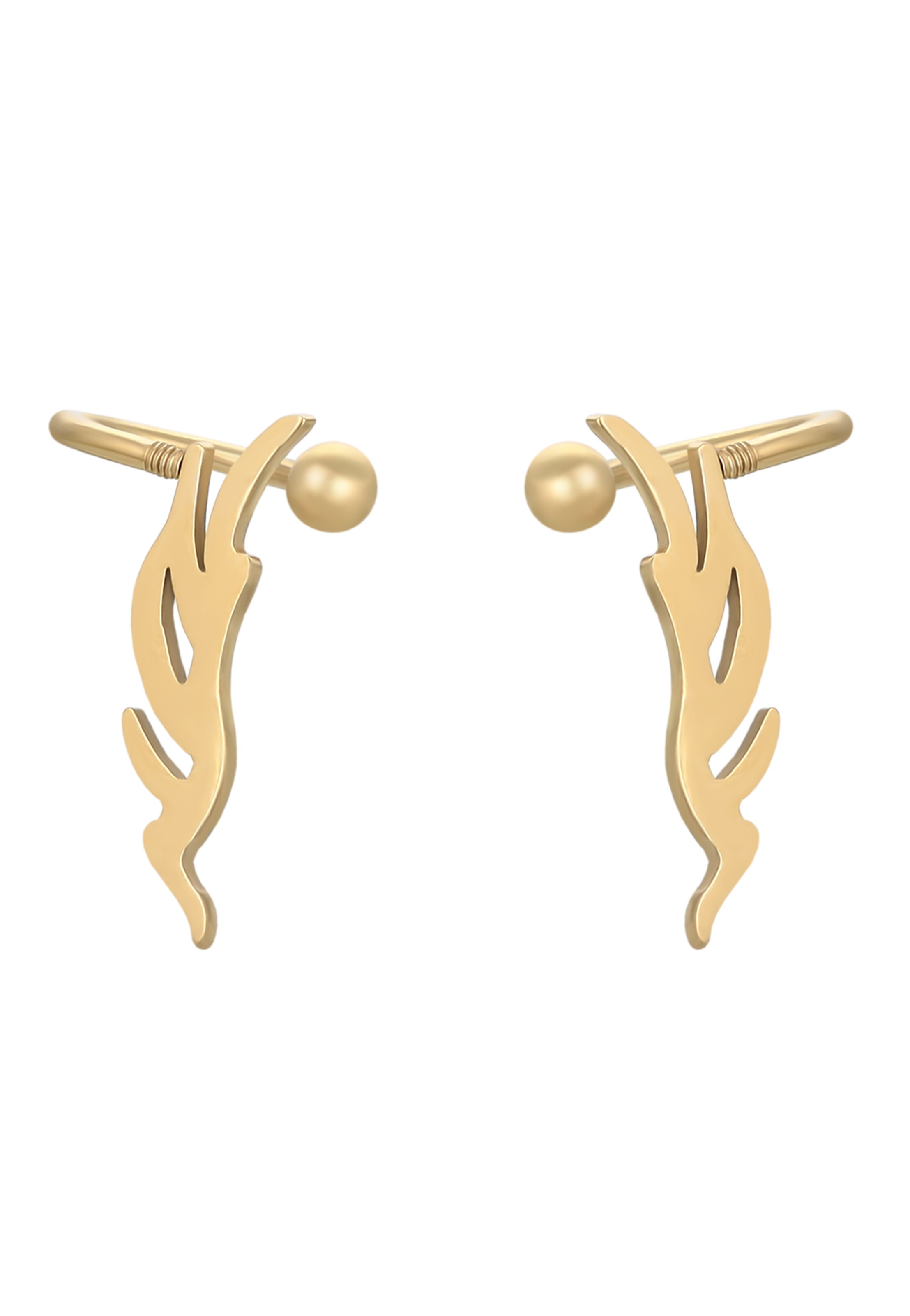 faina - Pendientes en oro: frente