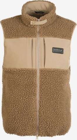 Barbour International Bodywarmer in Beige: voorkant