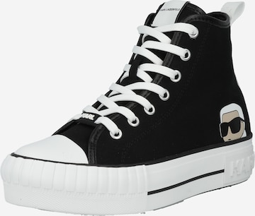 Karl Lagerfeld - Zapatillas deportivas altas en negro: frente