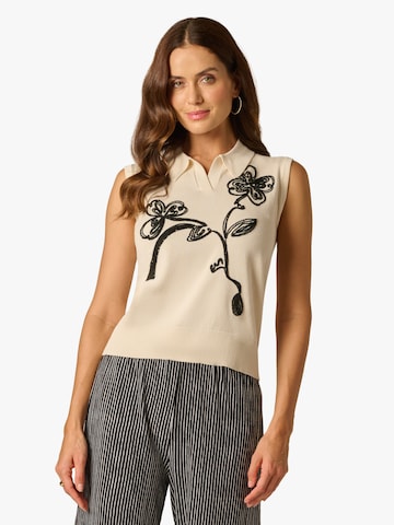 Adrianna Papell Strickweste in Beige: Vorderseite