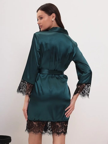 Halat pentru dimineață 'Halat satin' de la TrendyUp pe verde