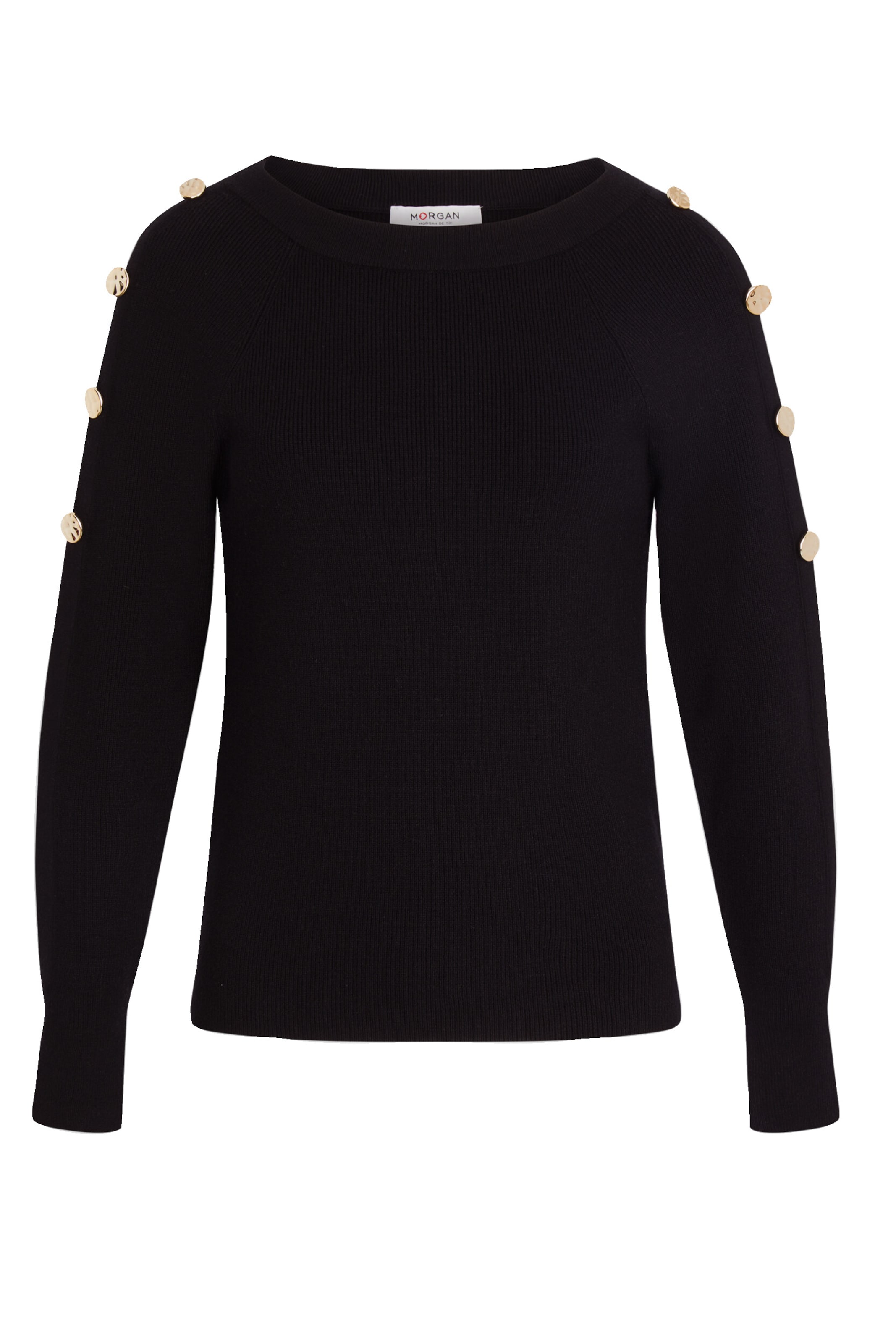 Pull-over 'TECNA' Morgan en noir : devant