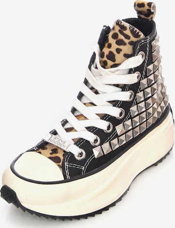 STEVE MADDEN Sneakersy wysokie 'Shark Pony Hair' w kolorze czarny: przód