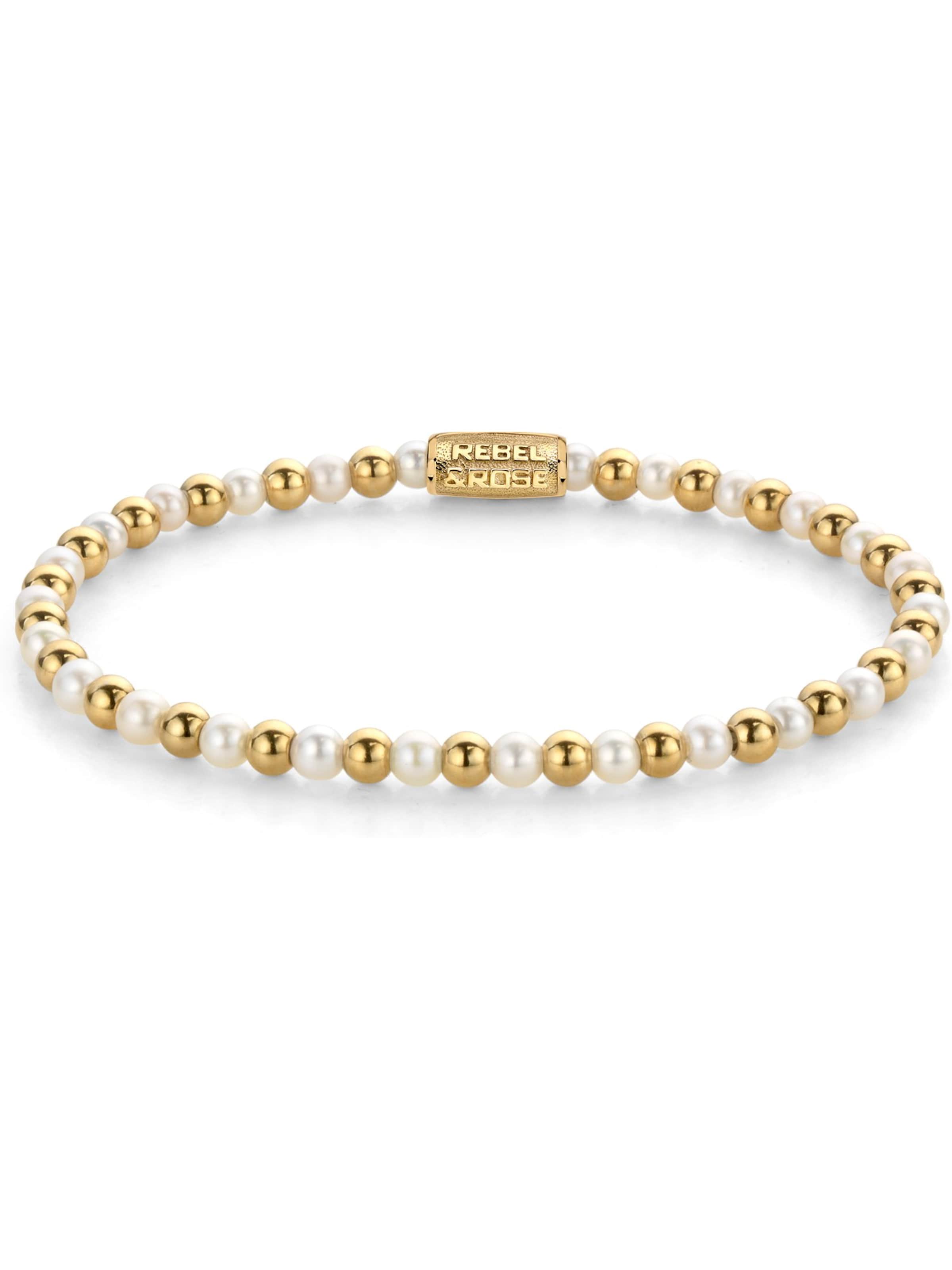Rebel & Rose Bracelet in Gold: front