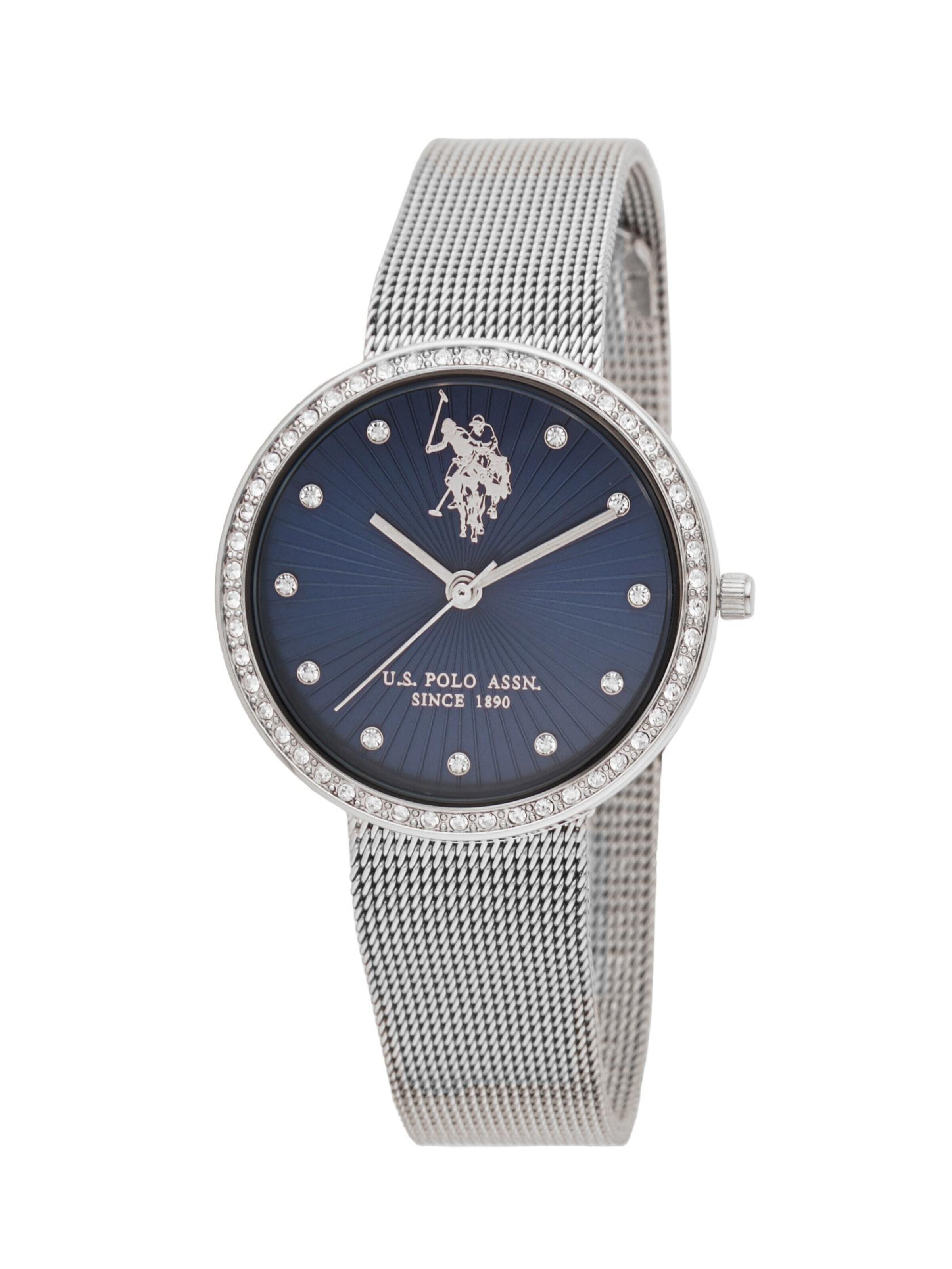 U.S. POLO ASSN. - Reloj analógico 'Giselle' en plata: frente