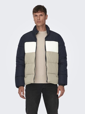 Only & Sons Between-Season Jacket 'MELVIN' in Beige: front