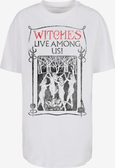 F4NT4STIC T-Shirt 'Fantastic Beasts Witches Live Among Us' in rot / schwarz / weiß, Produktansicht