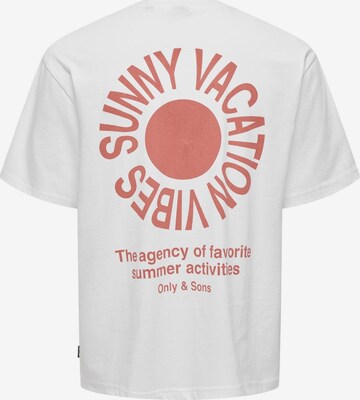 T-Shirt 'KASEN' Only & Sons en blanc