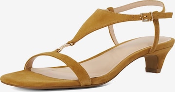 Sandales à lanières 'Monacos' Dune LONDON en jaune : devant