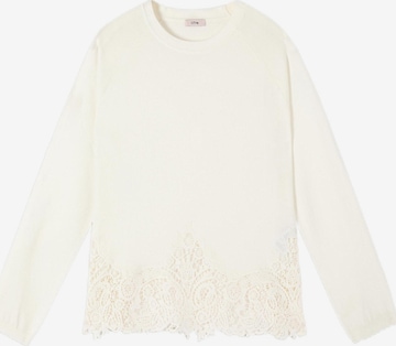 Pullover di oltre in bianco: frontale