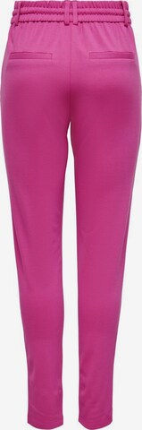 ONLY Slim fit Pleat-front trousers 'Poptrash' in Pink