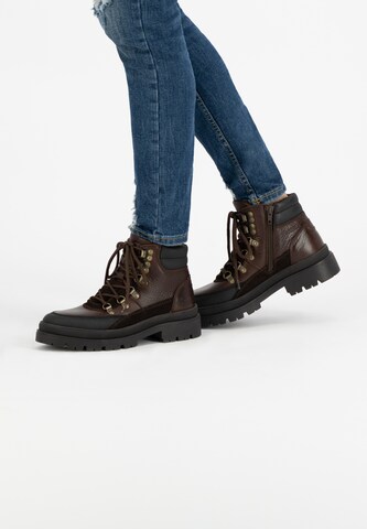 Bottines à lacets 'B.Ammanati' NoGRZ en marron