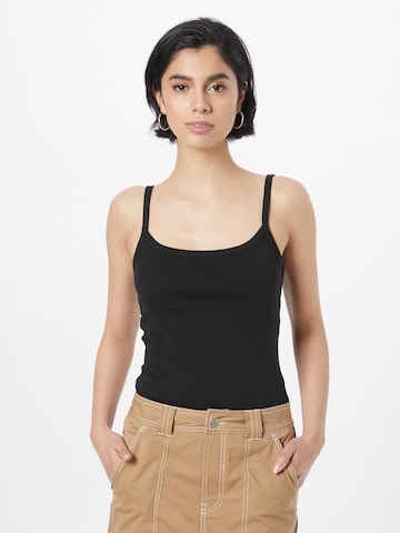 Soft Rebels Top in Schwarz: predná strana