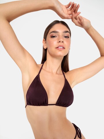 LSCN by LASCANA Triangel Bikinitop 'Nele' in Lila