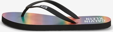 Calvin Klein Teenslipper in Zwart: voorkant