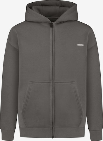 Smilodox Sweat jacket in Grey: front