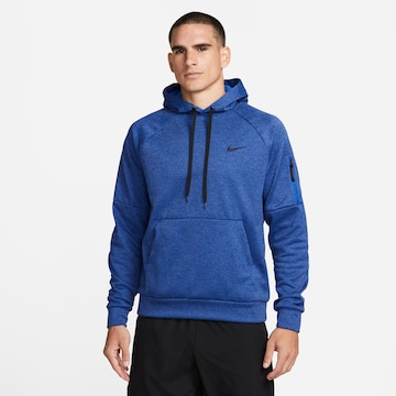 NIKE Athletic Sweatshirt in Blue: front