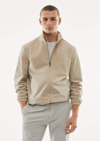 Veste mi-saison MANGO MAN en beige : devant