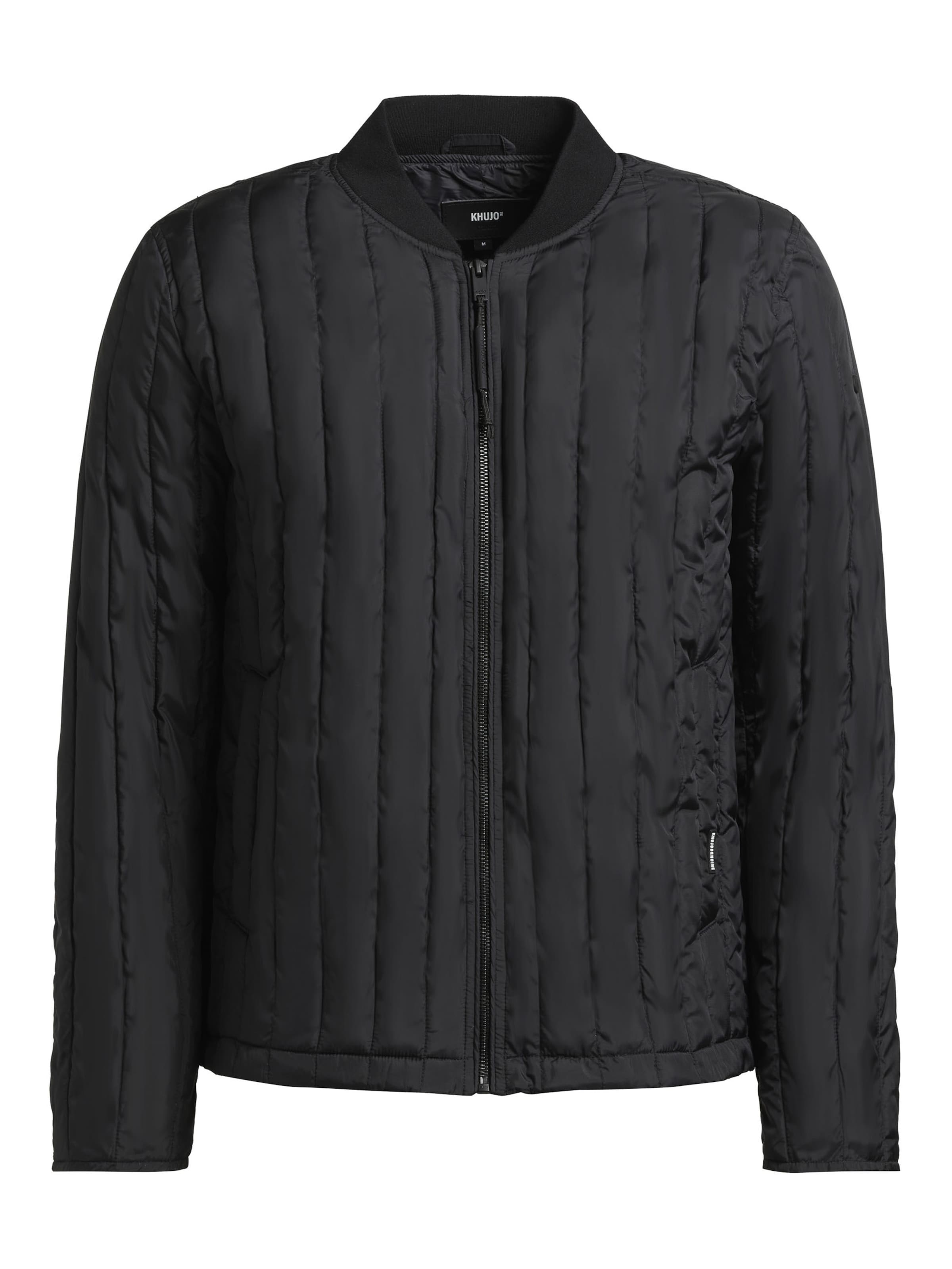khujo Between-Season Jacket 'ROMIT' in Black: front