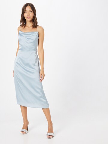 Maya Deluxe Cocktail Dress in Blue: front