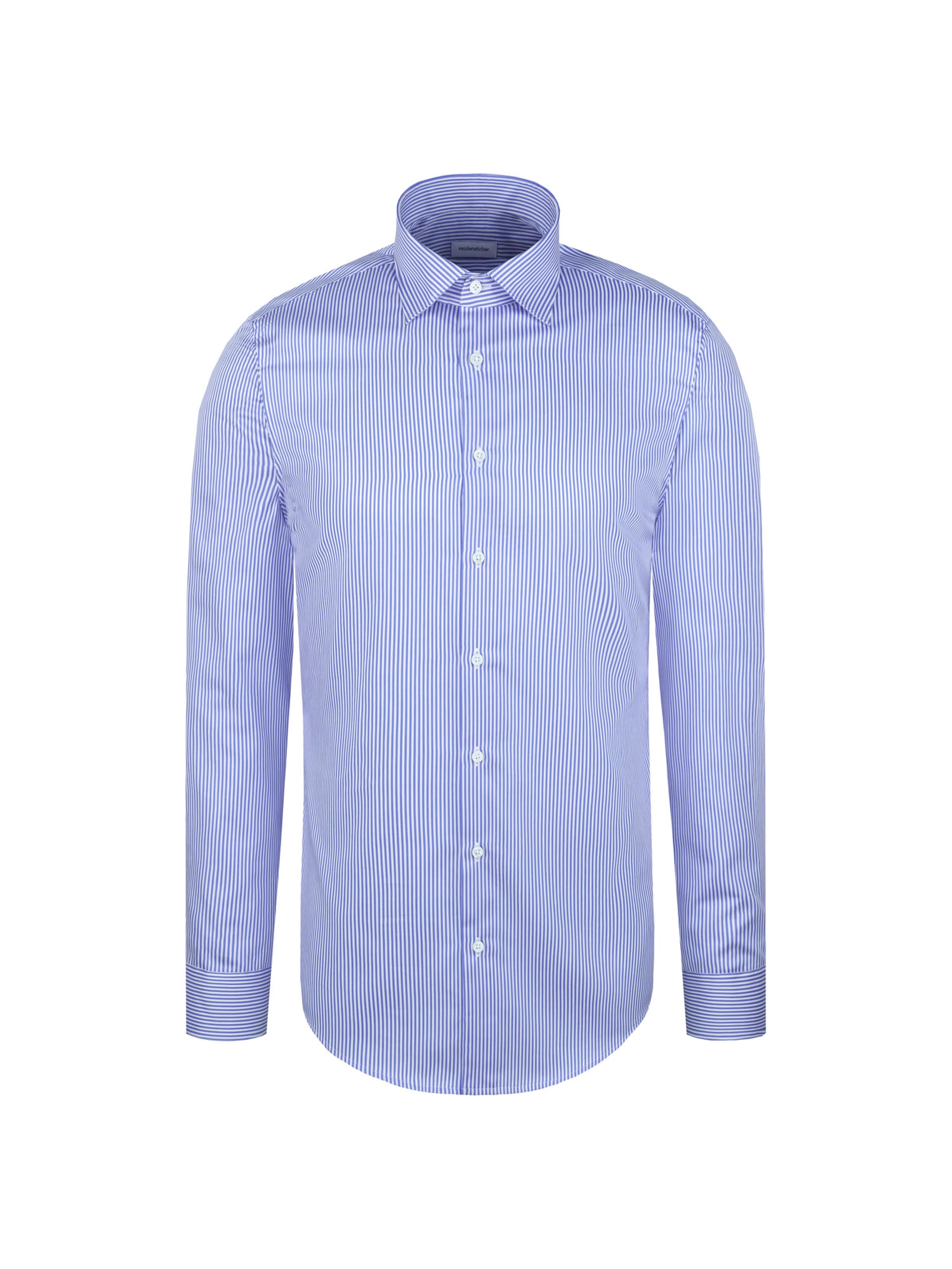 Coupe slim Chemise business 'Smart Classics' SEIDENSTICKER en bleu : devant