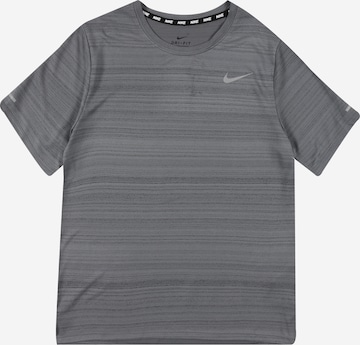 NIKE Funktionsskjorte 'Miler' i grå: forside
