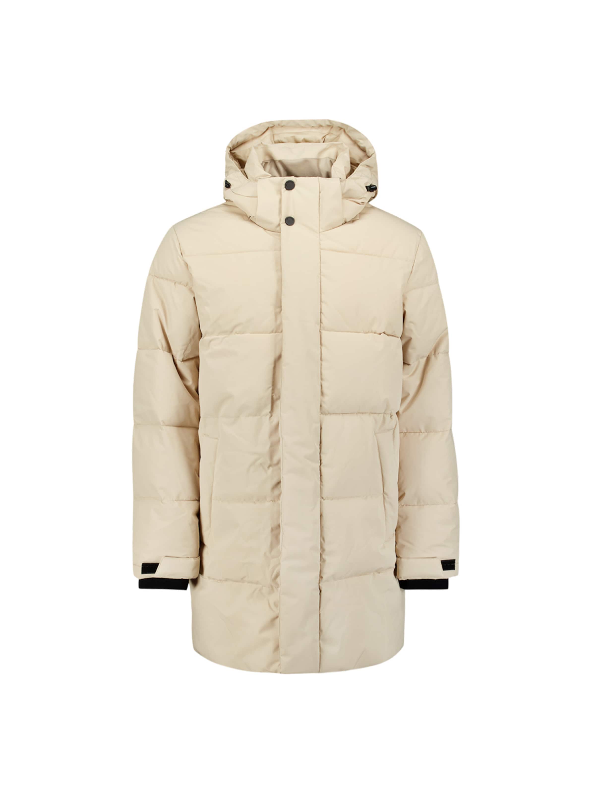 No Excess Winterjas in Beige: voorkant