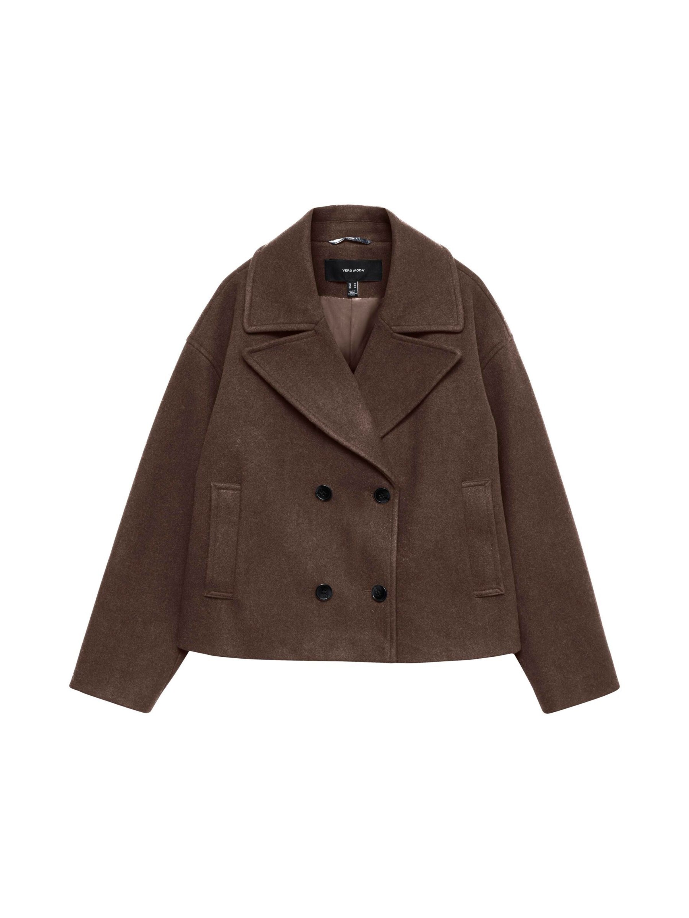 VERO MODA Between-Season Jacket 'VMVinceline' in Brown: front