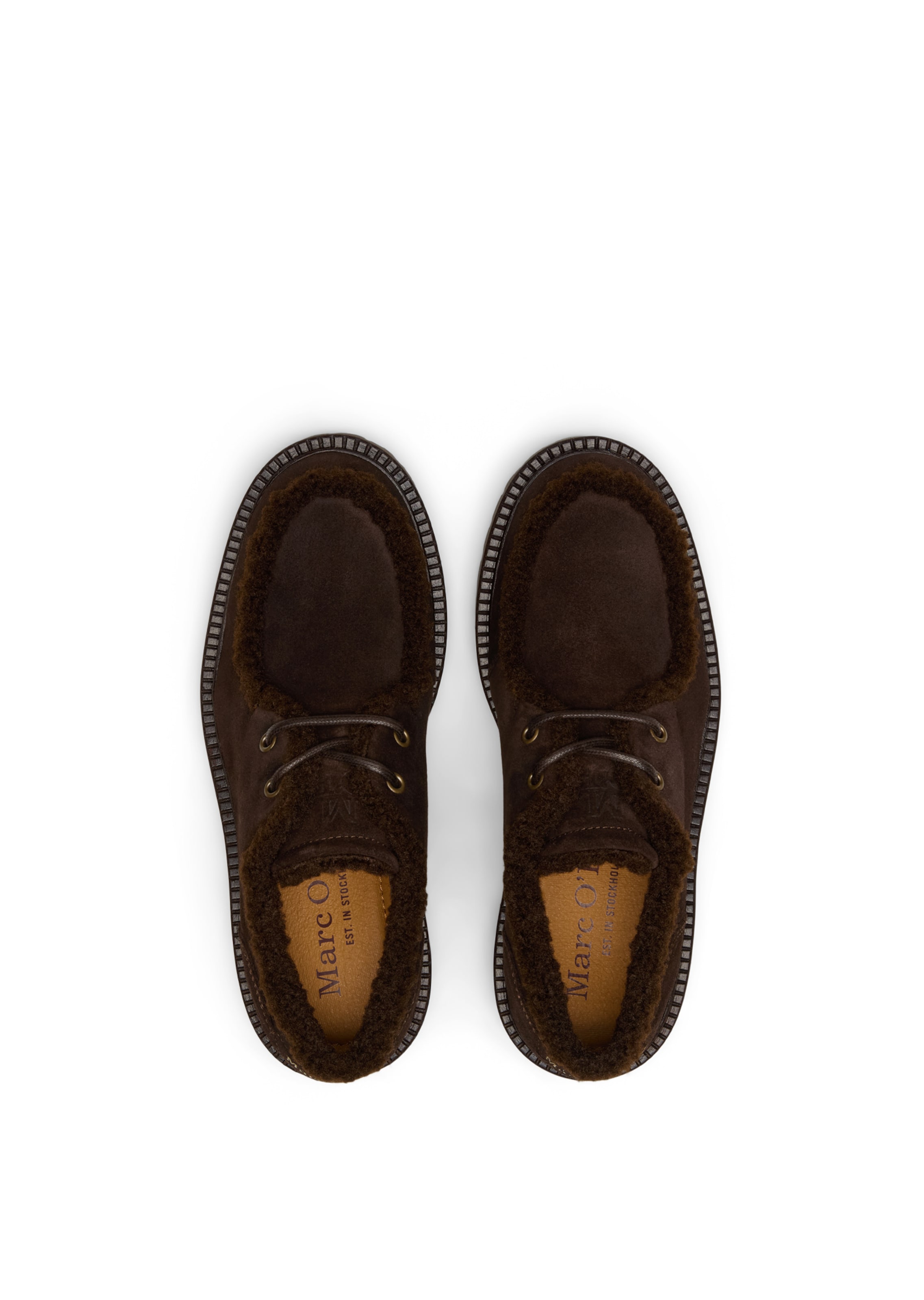 Marc O'Polo Schnürschuh in Braun: oben