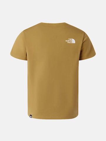THE NORTH FACE - Camisola 'TEEN SIMPLE DOME REG SS' em amarelo