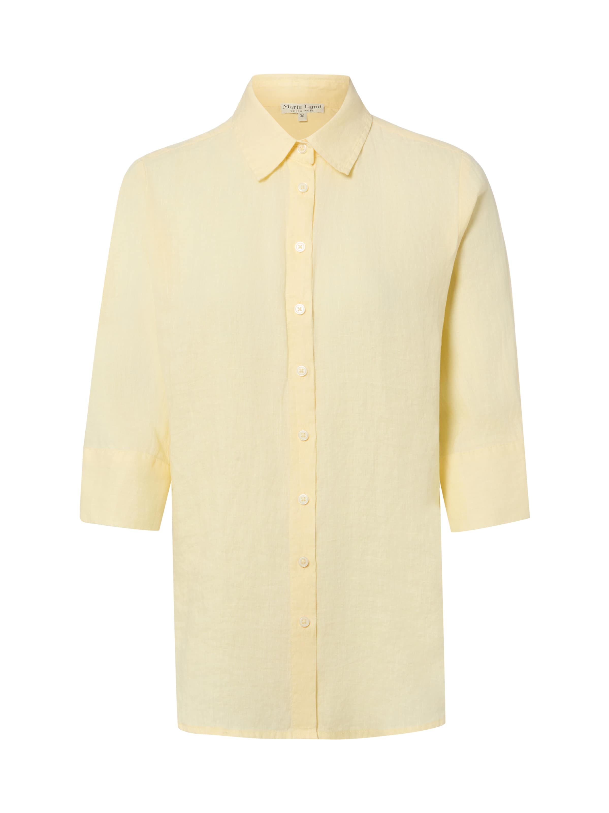 Marie Lund Blouse 'Rihab' in Geel: voorkant
